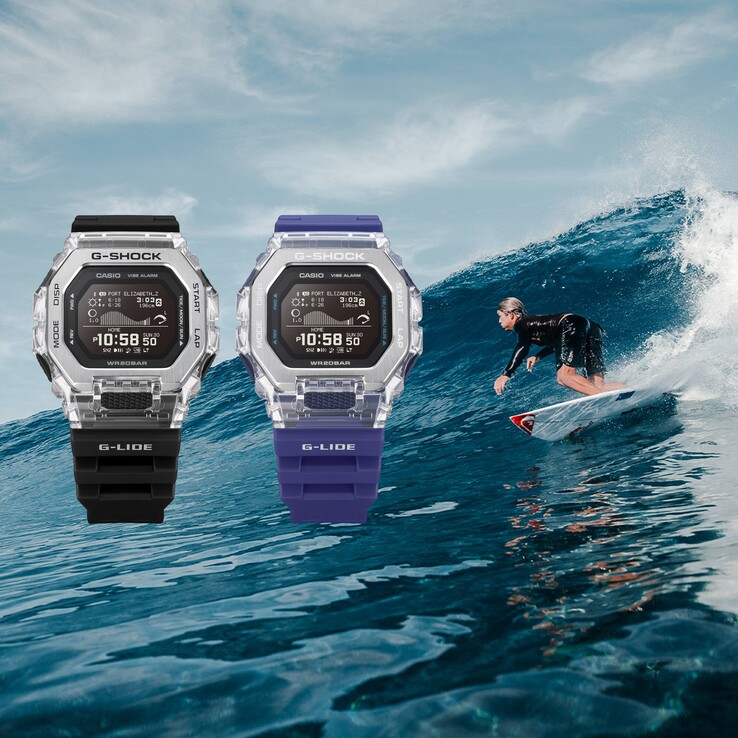 Gli orologi Casio G-Lide GBX-100S-1A e GBX-100S-2A. (Fonte: Casio)