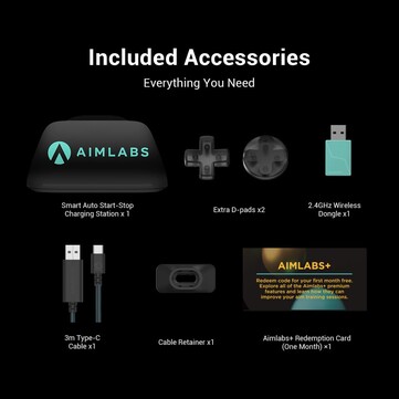 Il controller viene fornito con D-pad aggiuntivi, un cavo USB e un dongle a 2,4 GHz.