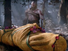 Kratos di God of War e Laufey raffigurati