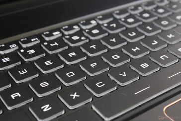 Digitazione piacevole simile ai laptops GS series incluso il GS66