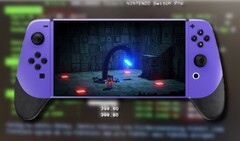 I concept rendering di Nintendo Switch Pro realizzati dai fan hanno mostrato una console più grande con controller Joy-Con ridisegnati. (Fonte immagine: @nintendalerts/ComputerBild - modificato