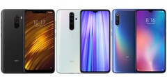 I POCO F1, Redmi Note 8 Pro, e Xiaomi Mi 9 hanno tutti avuto problemi con il consumo della batteria con la MIUI 12. (Fonte dell'immagine: Xiaomi - modificato)