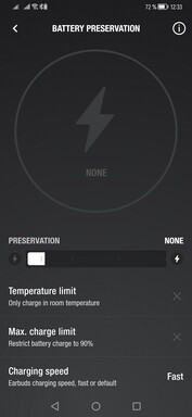 Impostazioni di carica della batteria