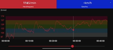 Curva della frequenza cardiaca: Polar H10