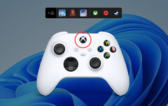 La nuova barra del controller è una forma semplificata della Xbox Game Bar. (Fonte immagine: Microsoft)