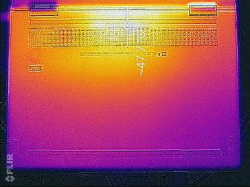 Lato superiore della base, sotto carico