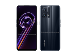 Il Realme 9 Pro. (Fonte: OnLeaks X SmartPrix)