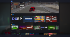 La nuova pagina di scoperta basata sugli scaffali, introdotta nell'aggiornamento di ottobre 2025 di s&box, aiuta a far emergere in modo più efficace i giochi creati dalla comunità (Immagine: Facepunch Studios)