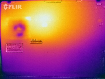 Temperature di superficie durante lo stress test (lato inferiore)