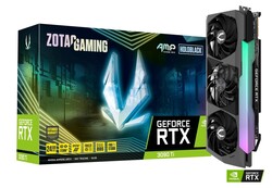 GPU Zotac Gaming GeForce RTX 3090 Ti AMP Extreme Holo. Unità di recensione per gentile concessione di Nvidia India.