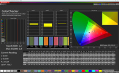 Colori (Colore: Professionale, temperatura colore: Caldo, spazio colore target: sRGB)