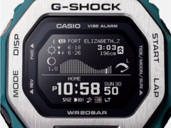 La serie Casio G-Shock GBX-100 è nota per funzioni come i grafici delle maree, i dati lunari e gli orari di alba/tramonto. (Fonte: Casio)