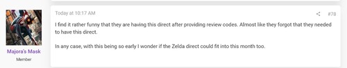 Post su «Majora's Mask» relativo alle copie di recensione di «Fire Emblem: Fortune’s Weave»