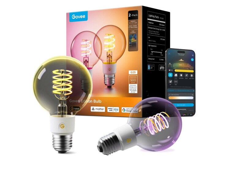 La lampadina intelligente Govee E26 Edison G25