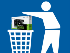 La Nvidia GeForce RTX 5050 è una delle peggiori GPU rilasciate nel 2025. (Fonte immagine: PNY, Pixabay, modificato)