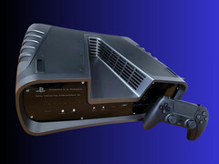 Esempio di dev kit PS5 (fonte immagine: Apart_Shock@r/gaming subreddit con modifiche)