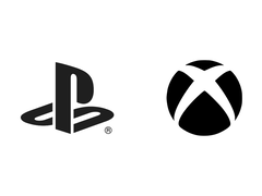 I loghi PlayStation e Xbox su uno sfondo bianco (fonte: PlayStation e Xbox)