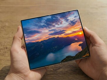 Samsung Galaxy Wide Fold dispiegato. (Fonte immagine: Ice Universe on X)
