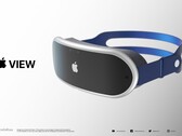 Render dell'auricolare Apple basato su un'impressione d'artista trapelata. (Immagine: Antonio De Rosa)