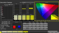 CalMAN: Saturazione del colore