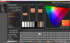 ColorChecker prima della calibrazione