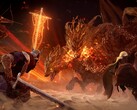 Gioco in cooperativa di Elden Ring Nightreign contro Tricephalos. (Fonte: Steam)