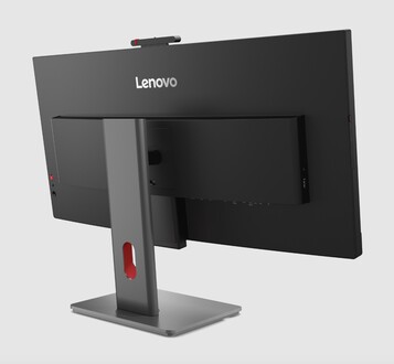 Vista posteriore del monitor ultra-wide IPS Lenovo P34WD.
