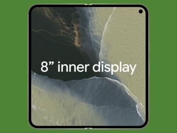 Display interno del Pixel 11 Pro Fold.