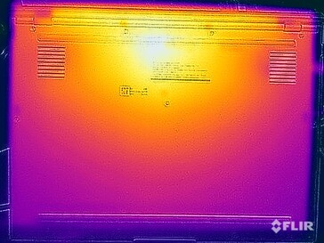 Temperature superficiali della prova di stress (in basso)