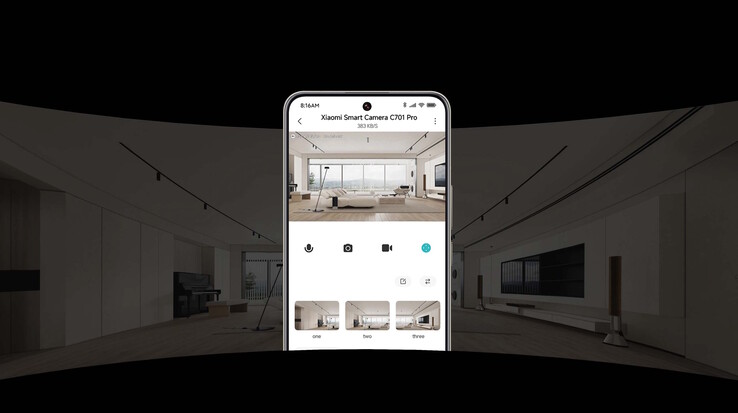 Lo Xiaomi C701 Pro può coprire spazi più ampi perché i suoi due sensori sono dotati di funzionalità pan-and-tilt