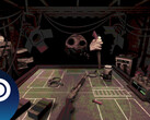 Una schermata di Buckshot Roulette che mostra l'atmosfera inquietante del gioco mentre gioca contro il dealer. (Fonte immagine: Steam)