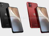 Il Moto G32 nei suoi presunti colori di lancio. (Fonte: @OnLeaks &amp; CompareDial)