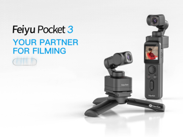Feiyu Pocket 3 ha una fotocamera staccabile che si attacca magneticamente alle superfici metalliche.
