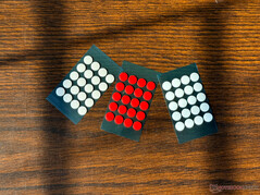 I tre set di pattini a punti inclusi