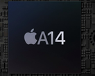 The A14 Bionic performs better in the new iPad Air, and by quite a margin. (Image source: Apple - edited)
