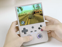 L'Anbernic RG477V in uno dei due colori di lancio. (Fonte: Anbernic)