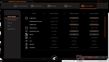 Pratico programma di aggiornamento manuale per tutte le funzioni software e hardware di Aorus