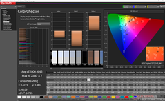 ColorChecker prima della calibrazione