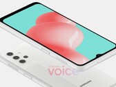 Rendering del Galaxy A32. (Fonte: Voice)