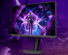 L'Agon Pro AGP277QKM costa circa 486 dollari in Cina. Nella foto: un'immagine promozionale modificata che mostra la parte anteriore del monitor da gaming.