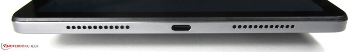 A destra: Altoparlante, USB-C 2.0, altoparlante