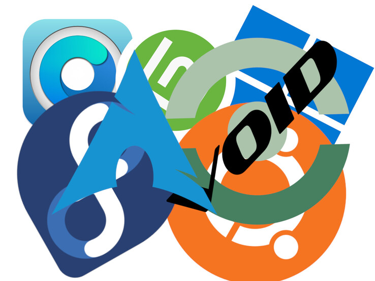 Ci sono molte distro Linux in circolazione, ma l'esperienza complessiva è in gran parte la stessa. (Fonte immagine: loghi dei sistemi operativi - Canonical, Microsoft e altri con modifiche)