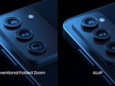 Il presunto aggiornamento dello zoom di Samsung rispetto a un periscopio convenzionale len. (Fonte immagine: SK via YouTube)