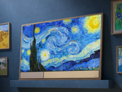 L&#039;Hisense Mural TV R8K imita le opere d&#039;arte. (Fonte: Hisense)