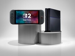 Le console Switch 2 e PS4 mostrate fianco a fianco (Fonte: Nintendo of America, Sony PlayStation)