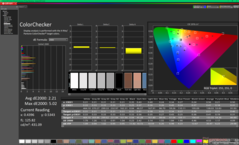 ColorChecker prima della calibrazione (P3)
