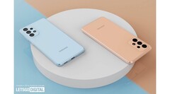 Il &quot;Galaxy A33&quot;. (Fonte: LetsGoDigital)