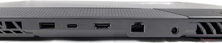 lato posteriore: USB-A 3.2 Gen. 1, USB-C 3.2 Gen. 2 (con DisplayPort e Power Delivery), HDMI 2.0b, porta Gigabit LAN, alimentazione