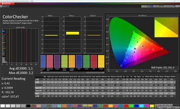 Precisione del colore (modalità di visualizzazione Naturale, spazio colore target sRGB)