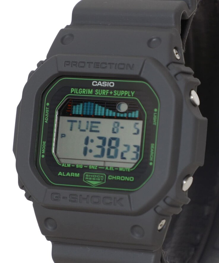 L'orologio Casio G-Shock x Pilgrim Surf+Supply GLX-5600. (Fonte: Beams)